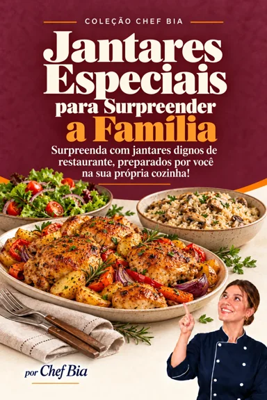 Capa do bônus Jantares Especiais para Surpreender a Família